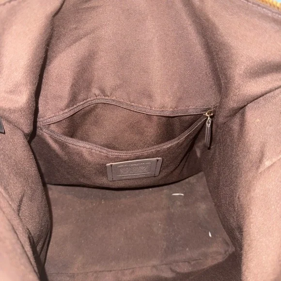Coach Brown Monogram Shoulder Bag - Picture 8 of 13